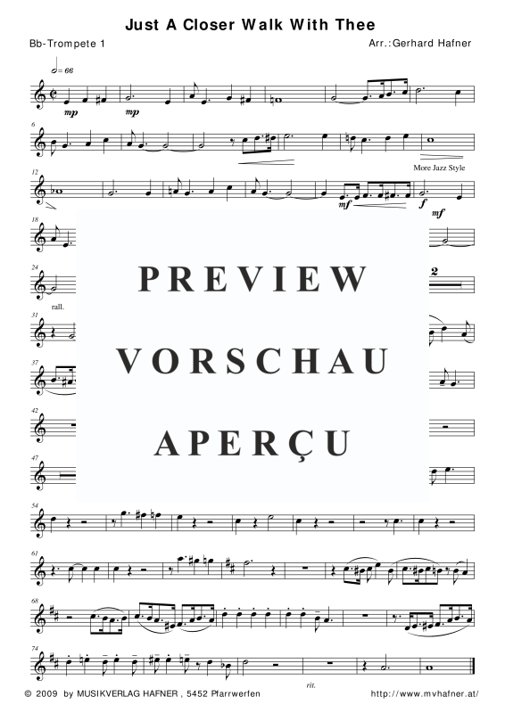 Produktgalerie: Seite 11 von 11 Just A Closer Walk With Thee, , (Blechbläser Quintett)