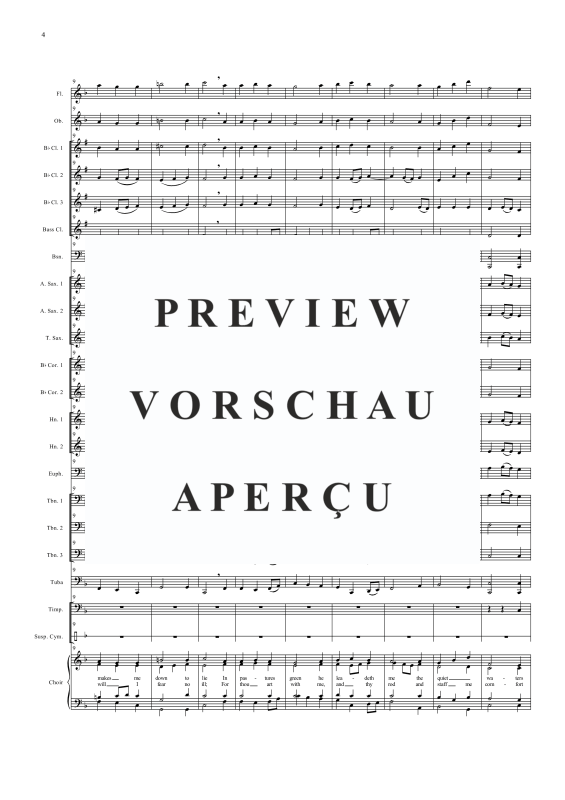 Produktgalerie: Seite 7 von 11 Der Herr ist mein Hirte, , Gemischter Chor und Concertband