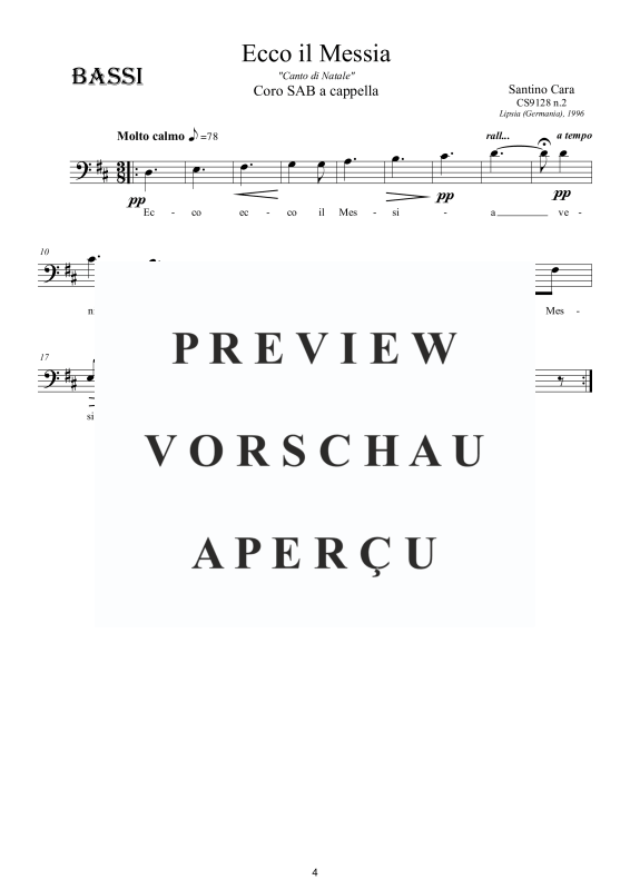 Produktgalerie: Seite 5 von 5 Ecco il Messia - Canto di Natale, , Gemischter Chor SAB