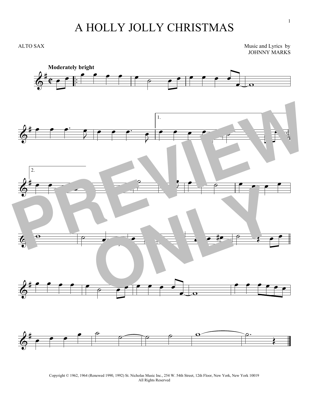 Product gallery: Page 1 of 1 A Holly Jolly Christmas, Johnny Marks