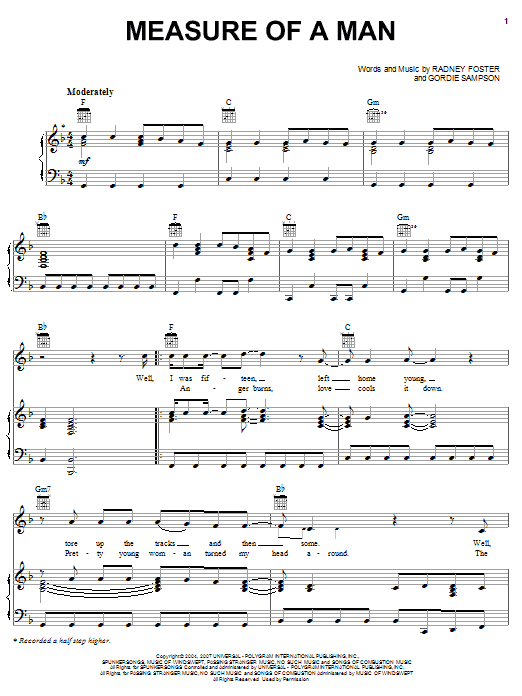 Produktgalerie: Seite 1 von 1 Measure Of A Man, Jack Ingram, Gesang, Gitarre, Klavier