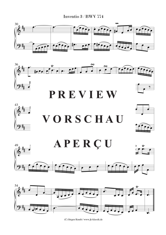 gallery: 15 zweistimmige Inventionen BWV 772-786 , , (Klavier/Cembalo/Orgel Solo)