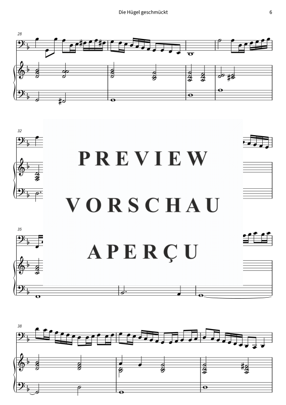 Produktgalerie: Seite 8 von 11 Die Hügel geschmückt, , (Fagott und Cembalo/Klavier)