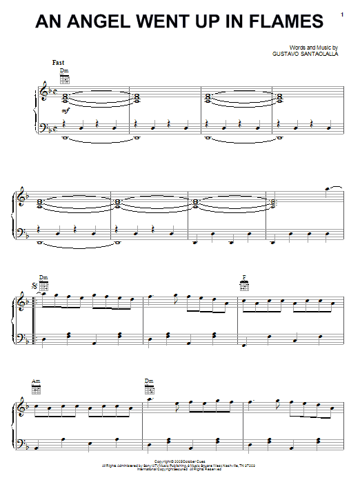 Produktbild zu: An Angel Went Up In Flames