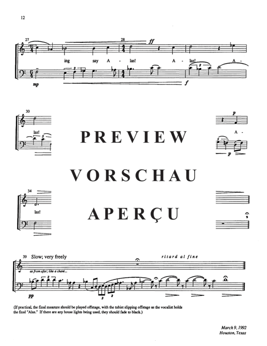 Produktgalerie: Seite 16 von 21 Three Songs of War , , (Duett für Tuba + Countertenor)