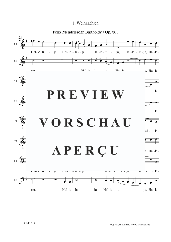 Product gallery: Page 12 of 13 Weihnachten Op.79.1 , , (Mixed choir SS/AA/TT/BB)