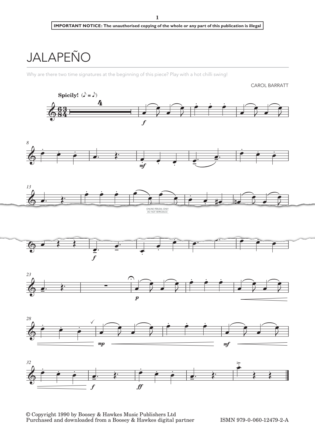 Produktgalerie: Seite 1 von 1 Jalapeño, Carol Barratt, Klarinette, Klavier