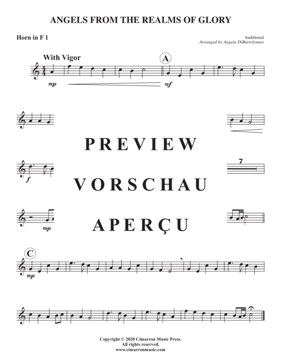 Produktgalerie: Seite 5 von 8 Angels from the Realms of Glory , , (Horn Quartett)