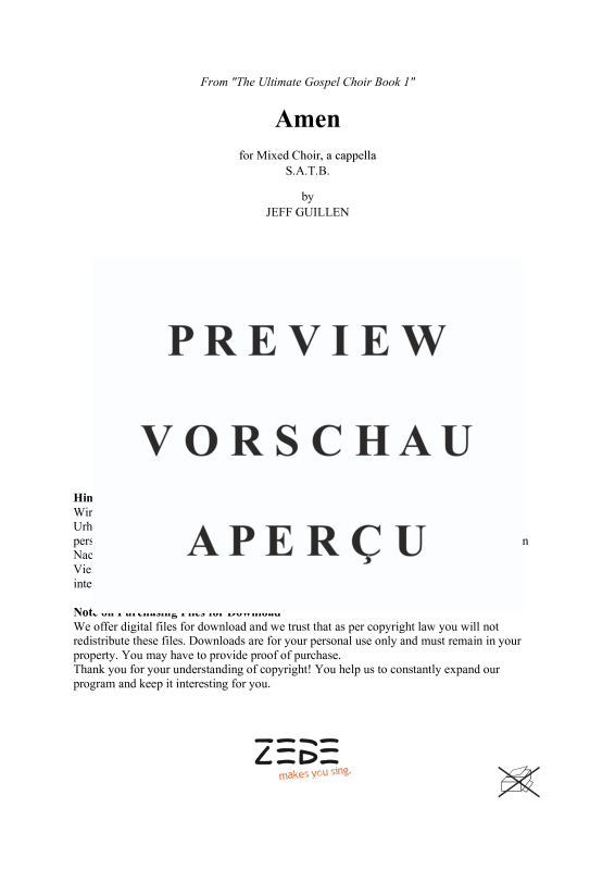 gallery: Amen, , Mixed Choir