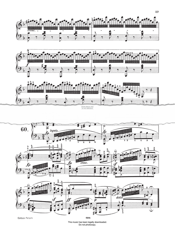 Produktgalerie: Seite 1 von 1 Study (Op. 821, No.60), Carl Czerny, Klavier