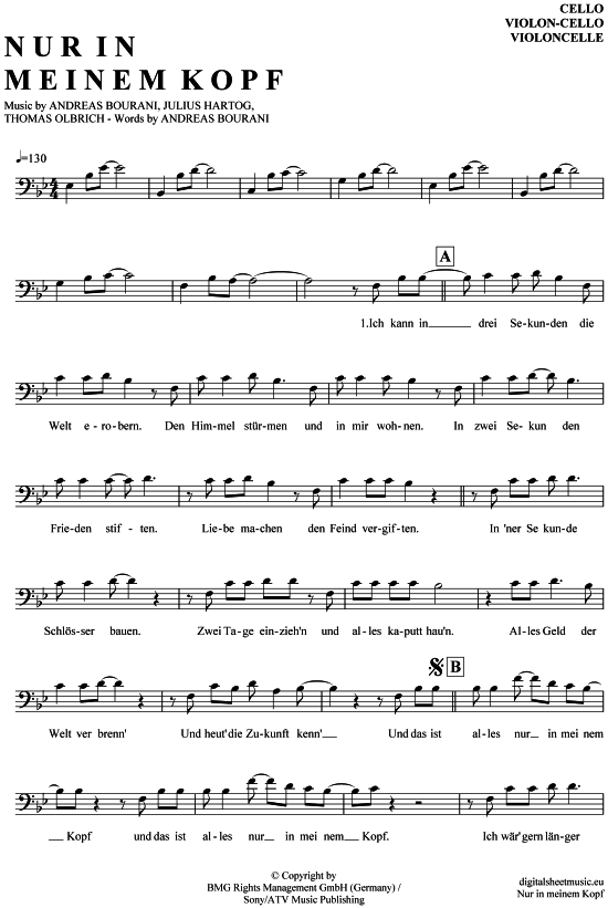 Produktbild zu: Nur in meinem Kopf Andreas Bourani