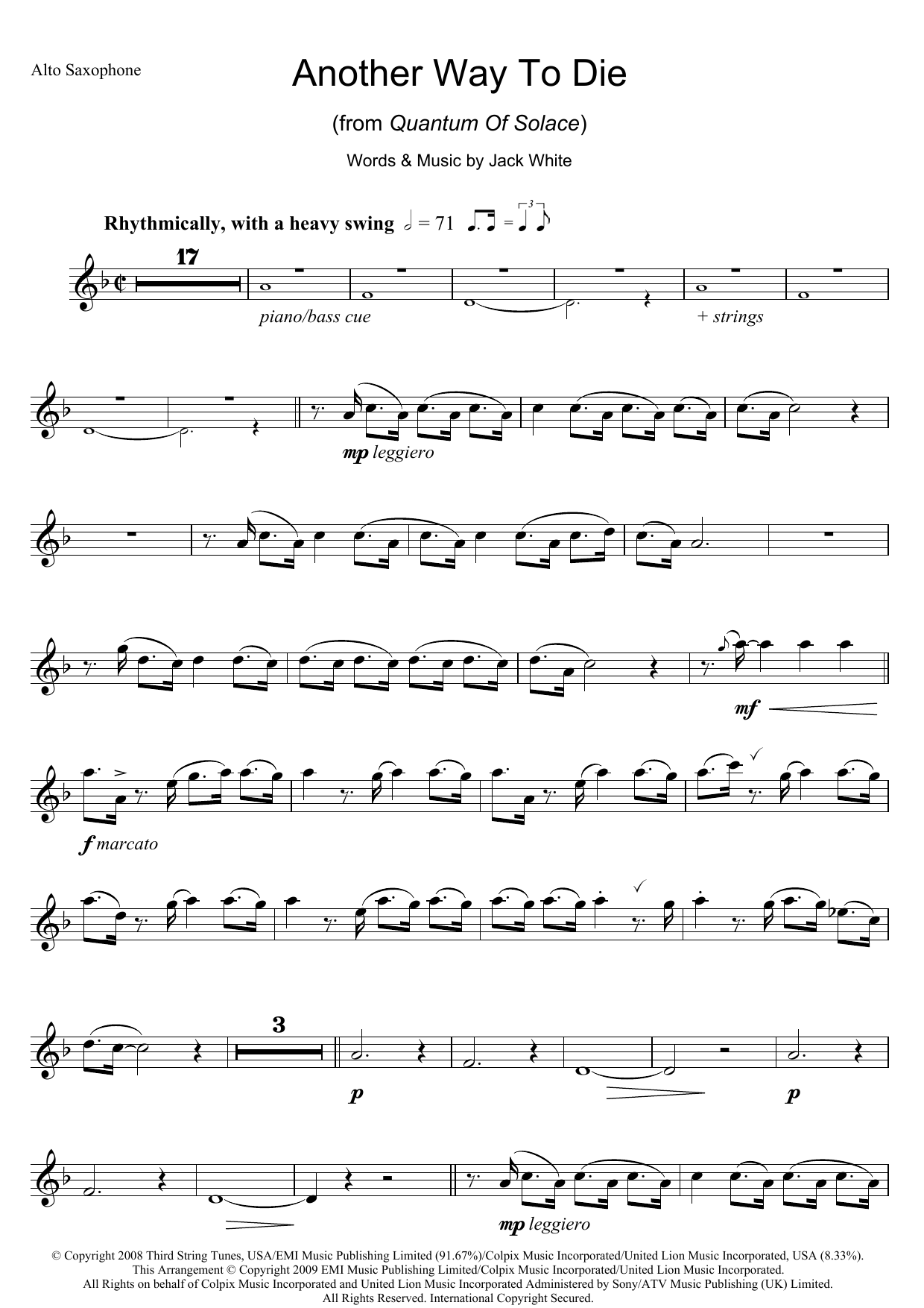 Product gallery: Page 1 of 1 Another Way To Die, Alicia Keys