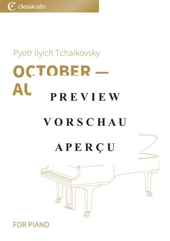 gallery: October - Autumn Song - The Seasons, Op. 37b, No. 10 , , (Klavier Solo)