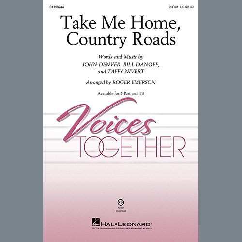 cover: Take Me Home, Country Roads (arr. Roger Emerson), John Denver