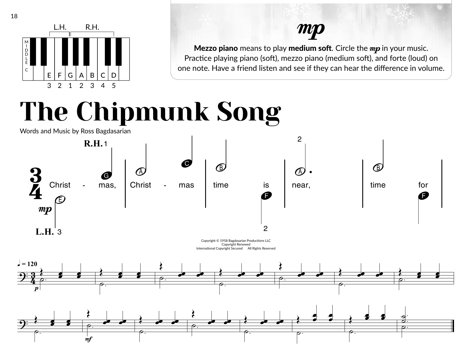 Produktbild zu: The Chipmunk Song (arr. Brittany McCorriston)