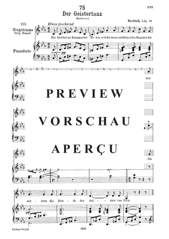 Product gallery: Page 2 of 4 Der Geistertanz D.116, , Low Voice and Piano