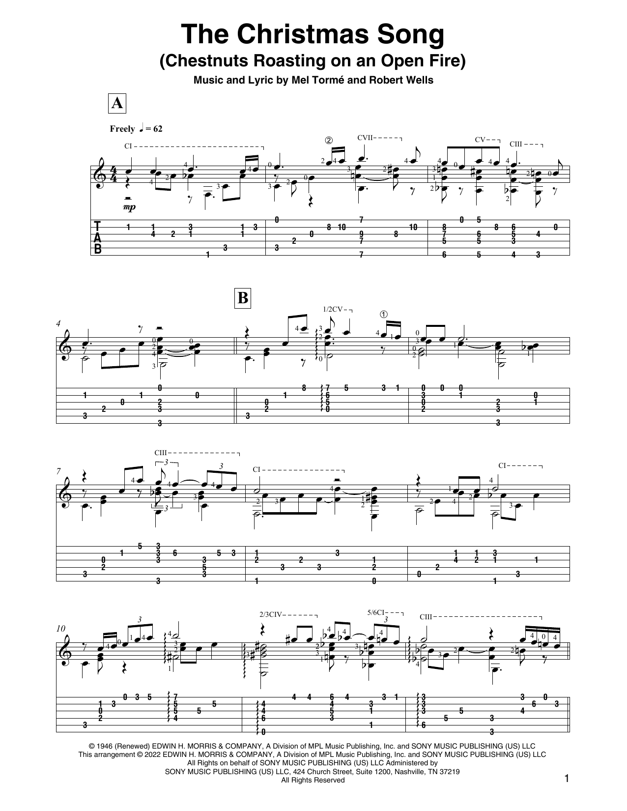 Product picture to: The Christmas Song (Chestnuts Roasting On An Open Fire) (arr. David Jaggs)