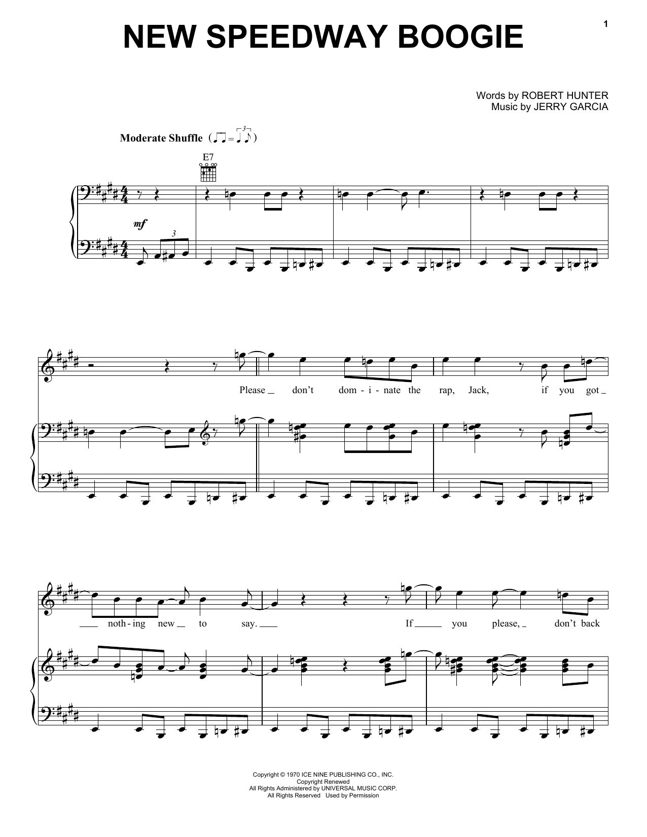 Produktbild zu: New Speedway Boogie