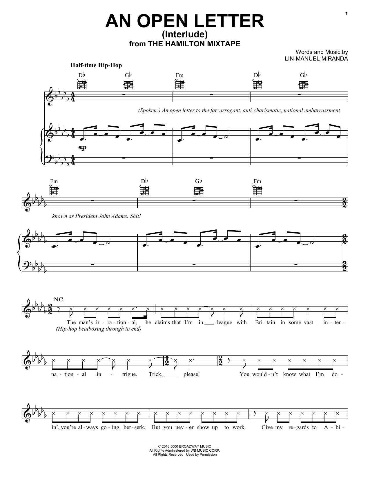 Produktbild zu: An Open Letter (Interlude)