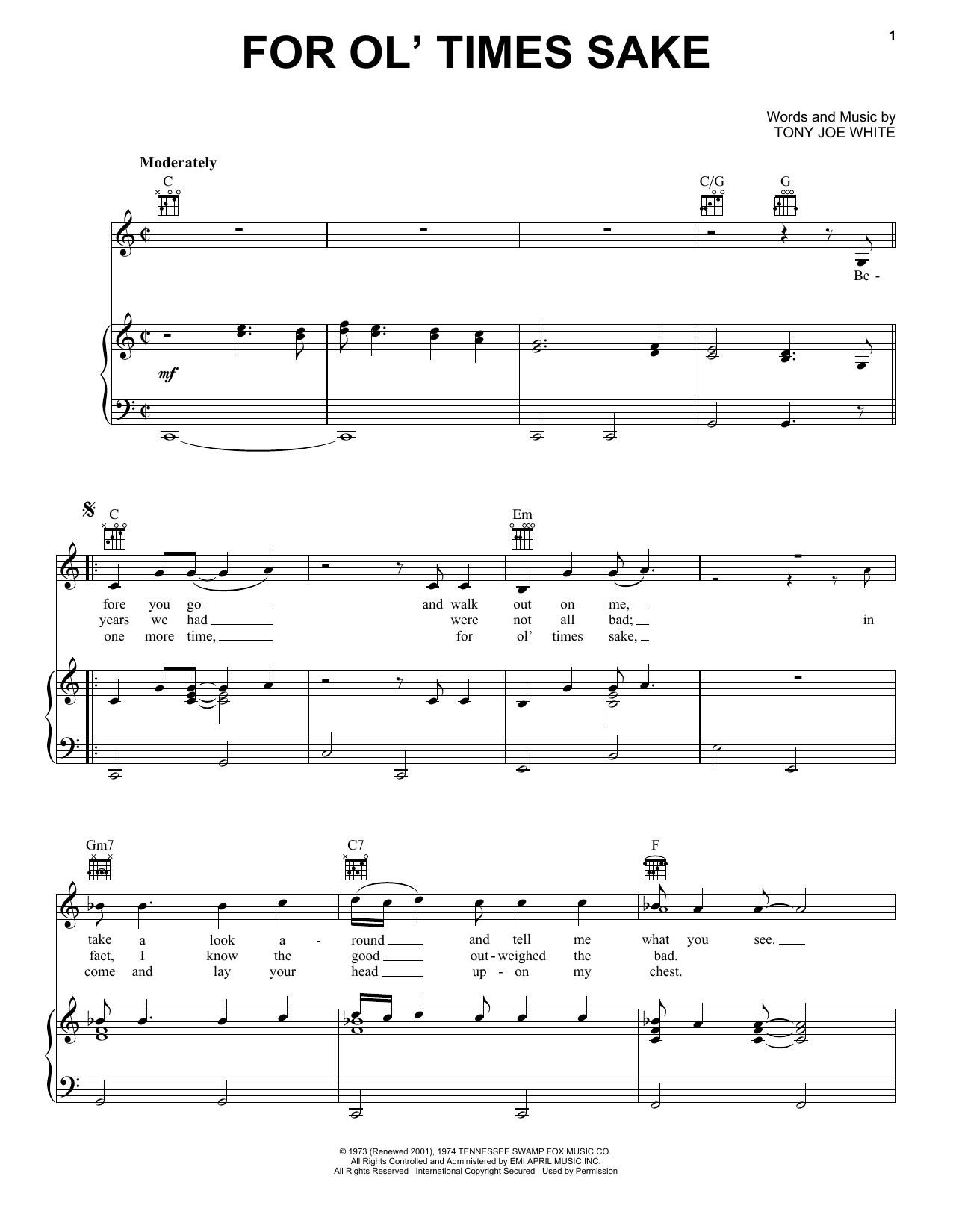 Produktgalerie: Seite 1 von 1 For Ol' Times Sake, Elvis Presley, Gesang, Gitarre, Klavier