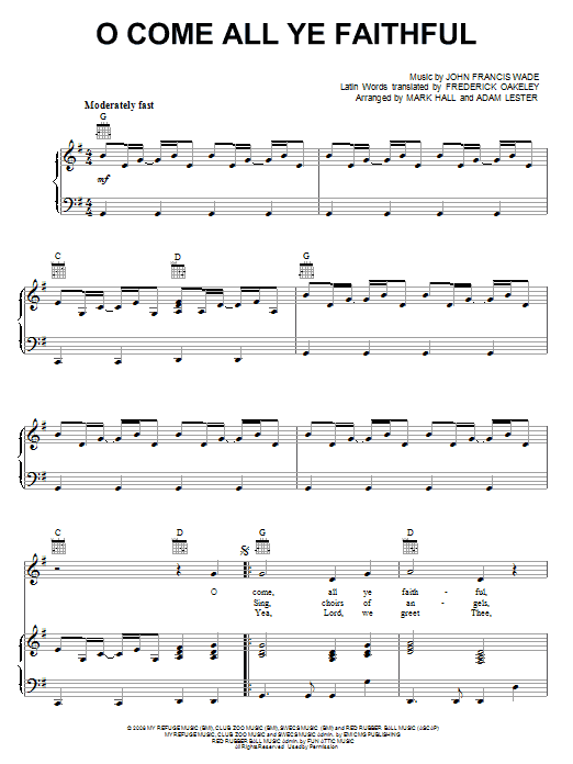 Produktbild zu: O Come, All Ye Faithful