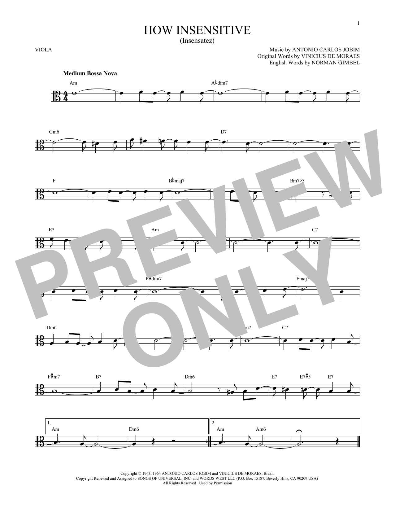 Product gallery: Page 1 of 1 How Insensitive (Insensatez), Astrud Gilberto