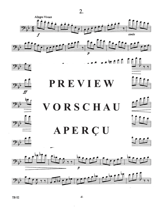 Product gallery: Page 8 of 21 Etudes for Euphonium, Vol. 2 , , (Euphonium Solo)