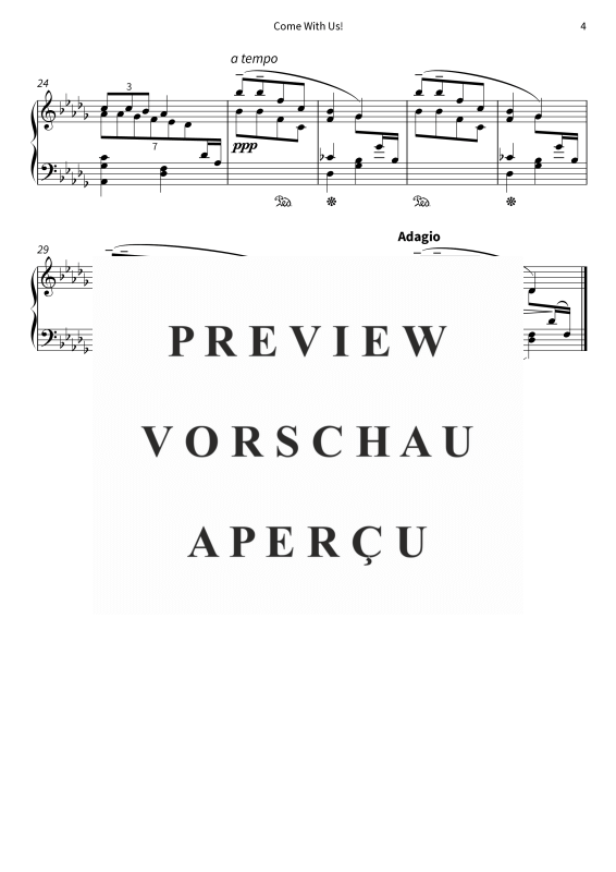Produktgalerie: Seite 6 von 6 Come With Us! - No. 3 from On the Overgrown Path, , Klavier Solo