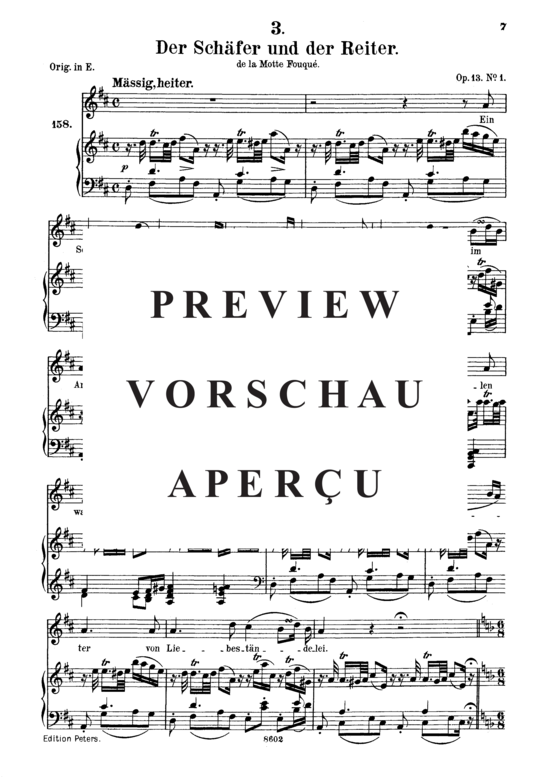 gallery: Der Schäfer und der Reiter D.517 , , (Gesang mittel + Klavier)