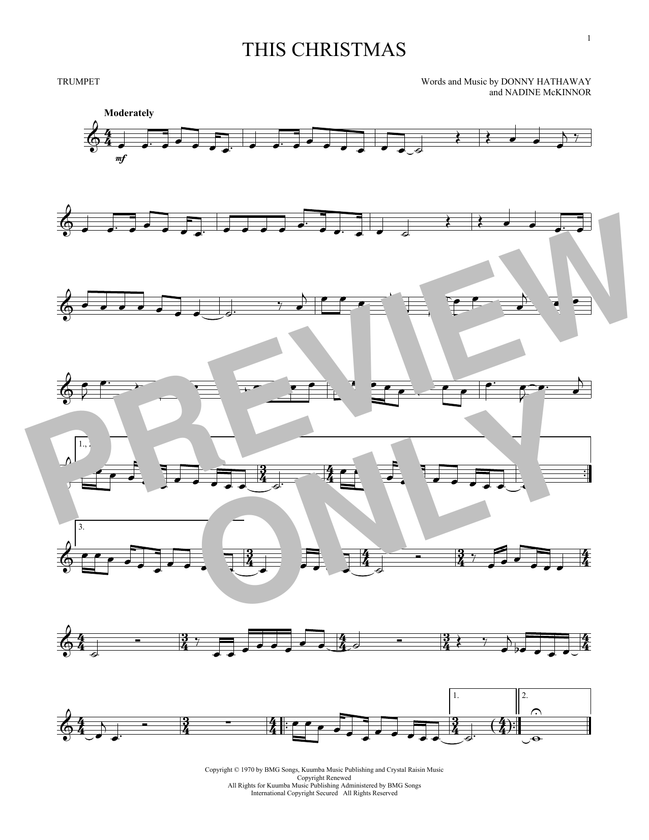 Produktgalerie: Seite 1 von 1 This Christmas, Donny Hathaway, Trompete