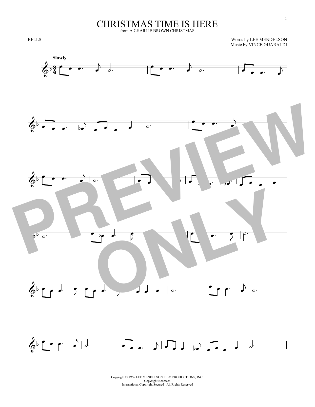 Produktgalerie: Seite 1 von 1 Christmas Time Is Here, Vince Guaraldi, Percussion