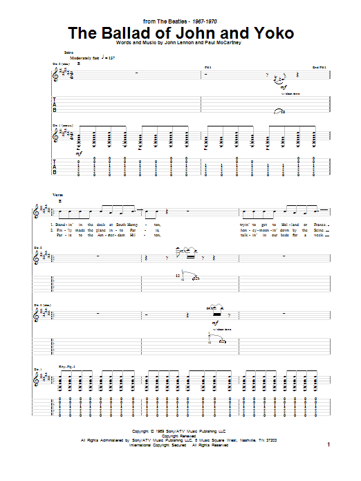 Product picture to: The Ballad Of John And Yoko