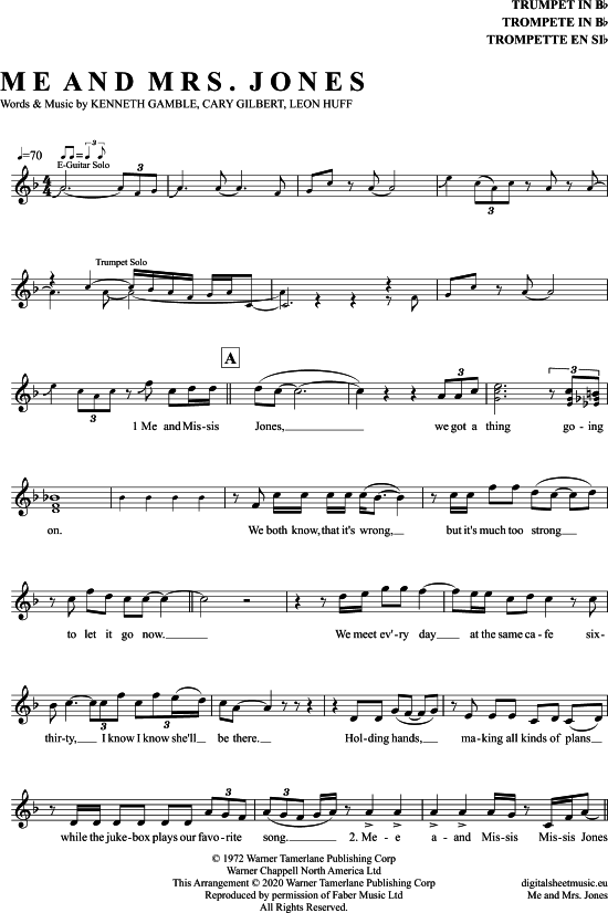 Produktbild zu: Me And Mrs Jones Billy Paul