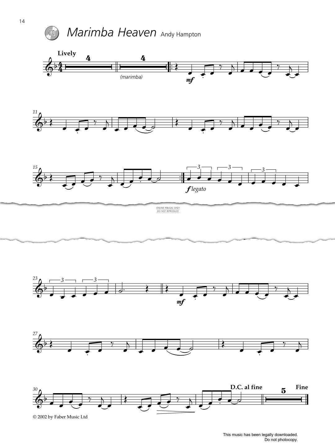 Produktgalerie: Seite 1 von 1 Marimba Heaven, Andy Hampton, Trompete