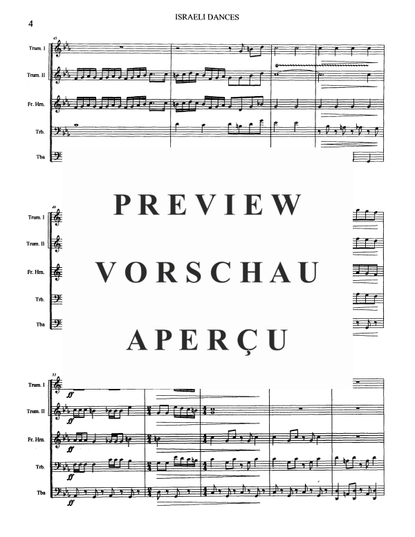 Produktgalerie: Seite 7 von 11 Israeli Dances, , BlechblÀserquintett