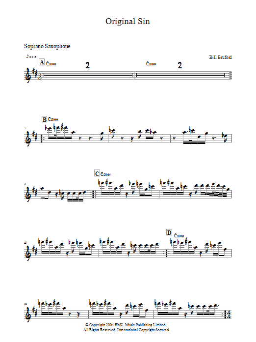Product gallery: Page 1 of 1 Original Sin, Bill Bruford