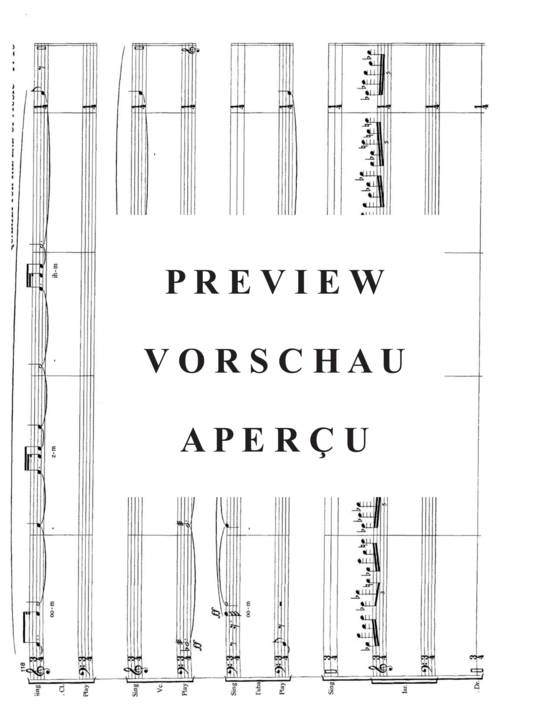 Produktgalerie: Seite 21 von 21 Quartet for the End of Music , , (Gemischtes Ensemble für Bass Klarinette, Violoncello, Tuba + Percussion)