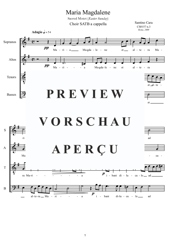 Produktgalerie: Seite 2 von 9 Maria Magdalene, , Gemischter Chor