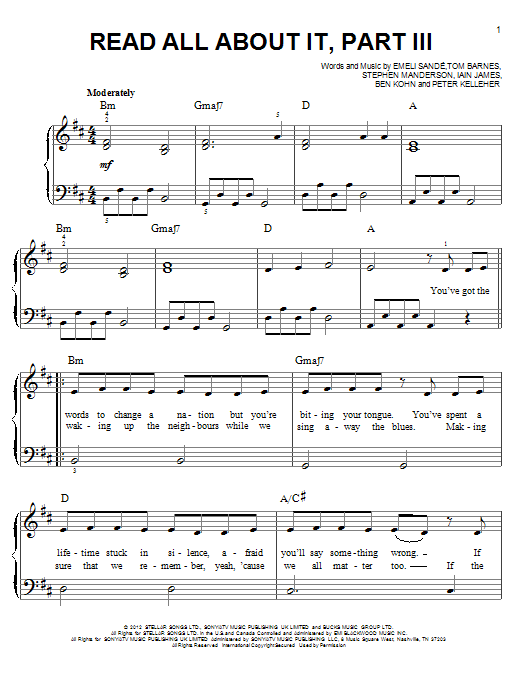 Product picture to:  Read All About It, Part III - Emeli Sande