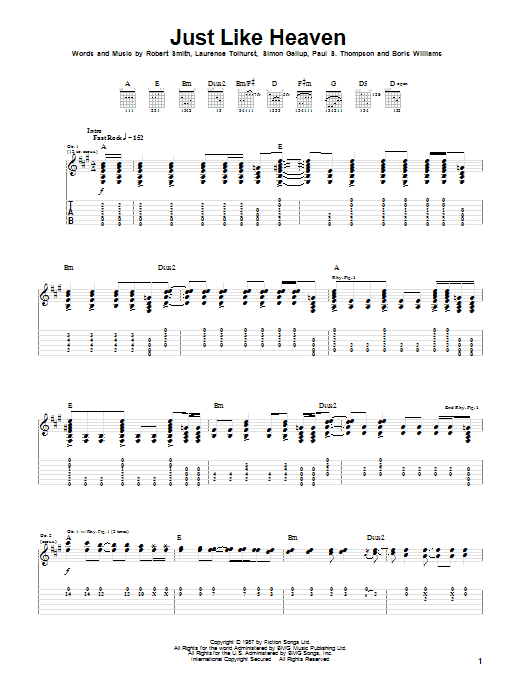 Produktgalerie: Seite 1 von 1 Just Like Heaven, The Cure, Gitarre
