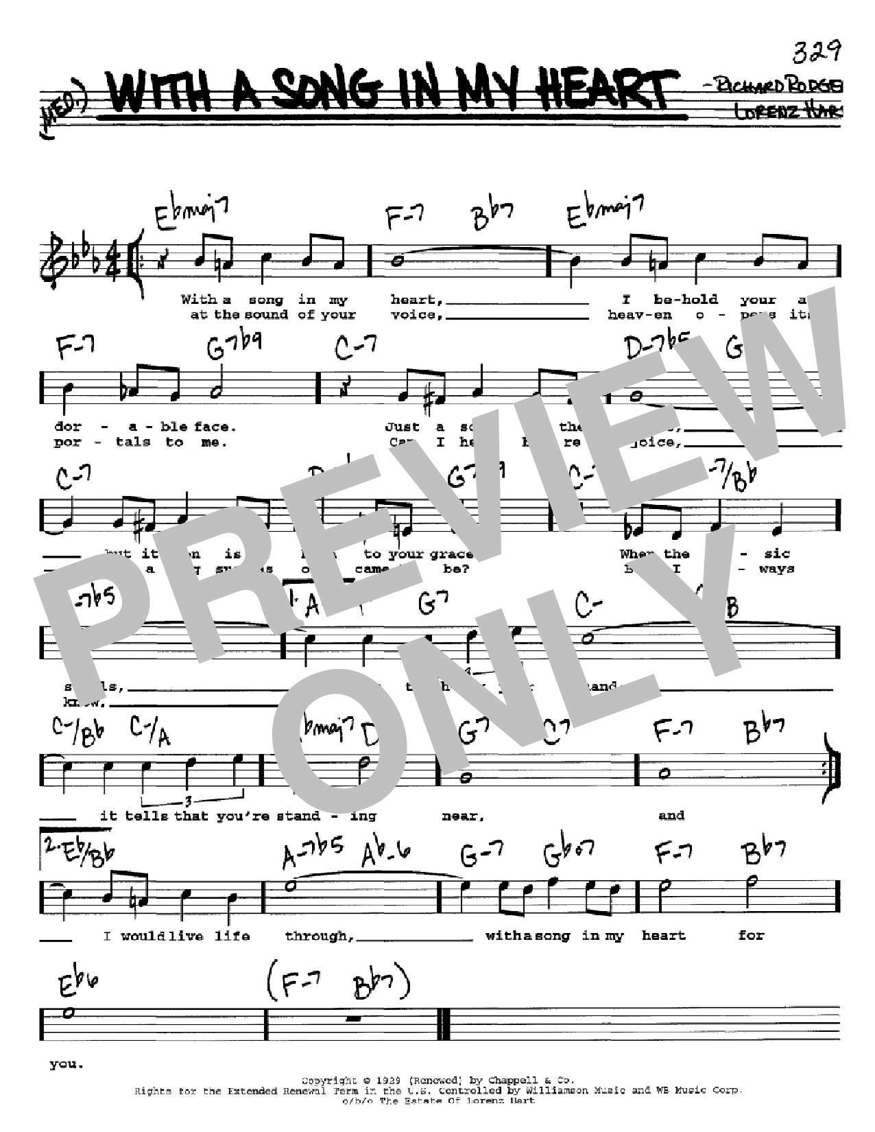 Produktgalerie: Seite 1 von 1 With A Song In My Heart, Rodgers & Hart