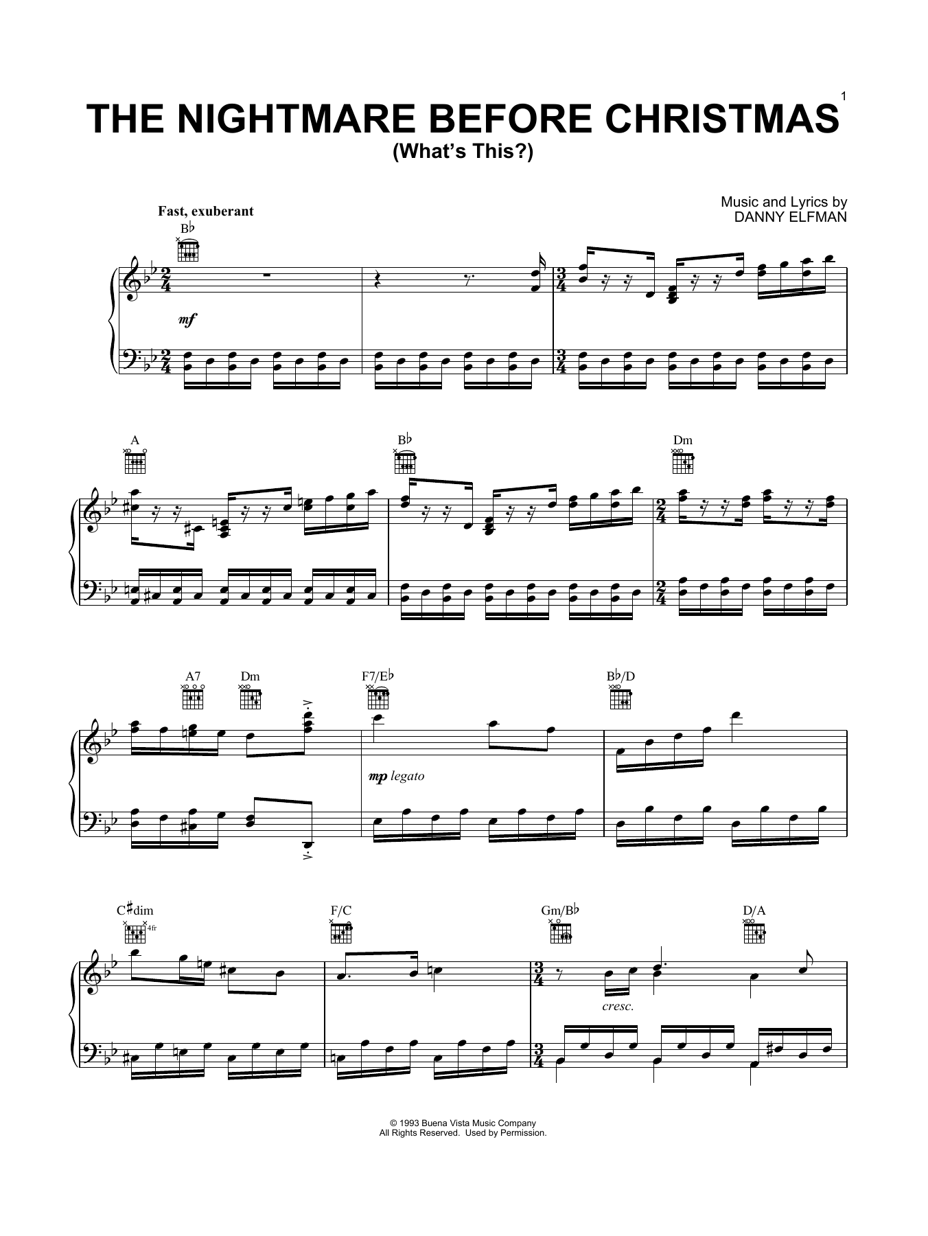 Produktbild zu: What's This? (from The Nightmare Before Christmas)