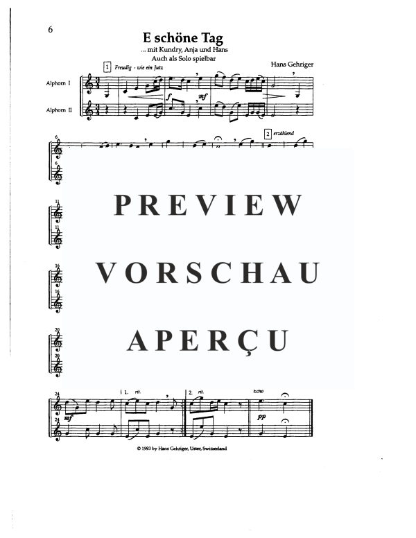Produktgalerie: Seite 9 von 11 Alphornmelodien II, , Alphorn Solo, Duett, Trio