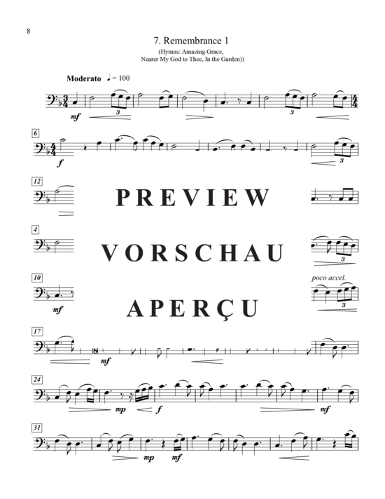 Product gallery: Page 12 of 21 Solos for Celebrations and Remembrances , , (Posaune/Euphonium/Fagott Solo)
