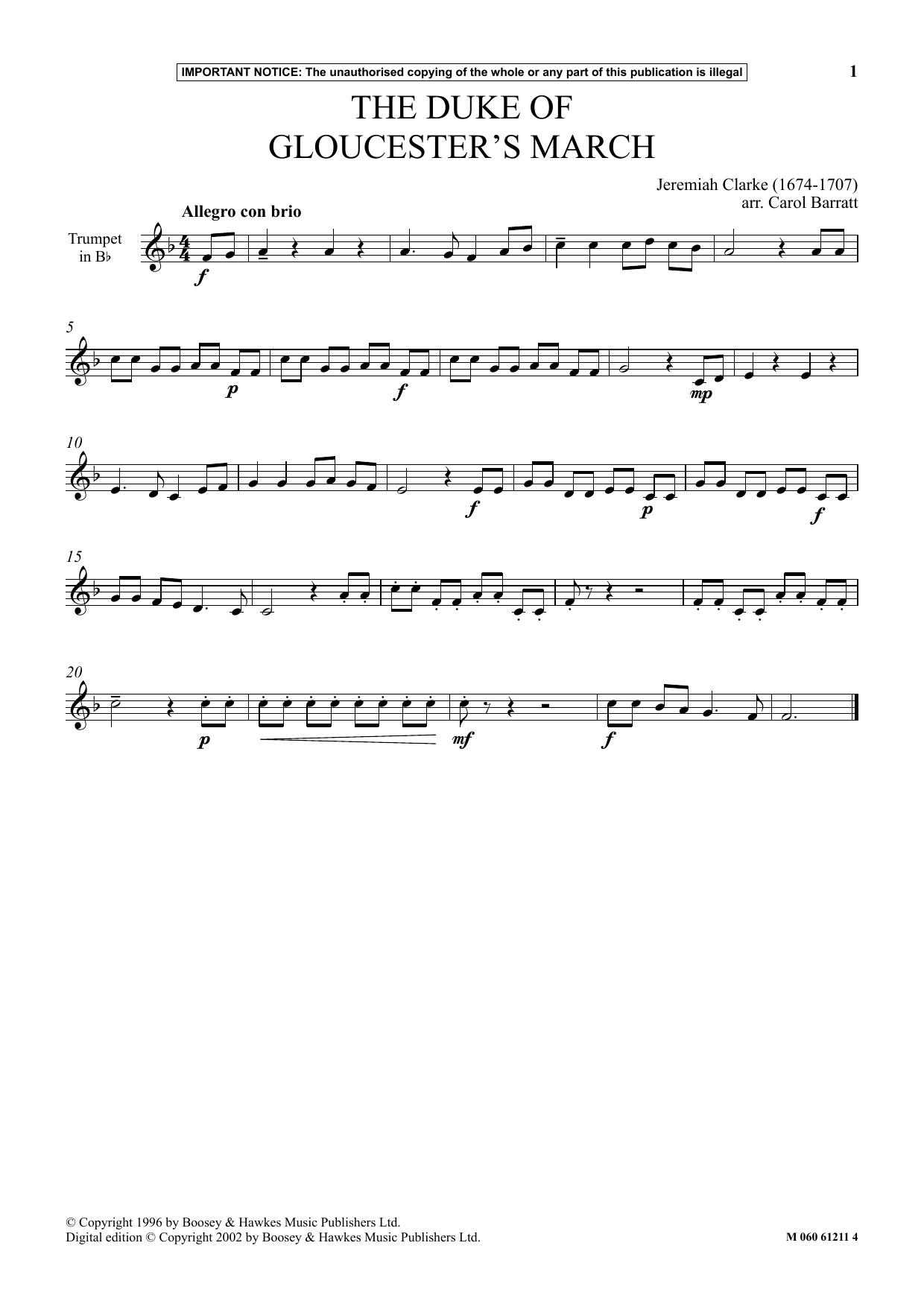 Produktbild zu: The Duke Of Gloucester's March