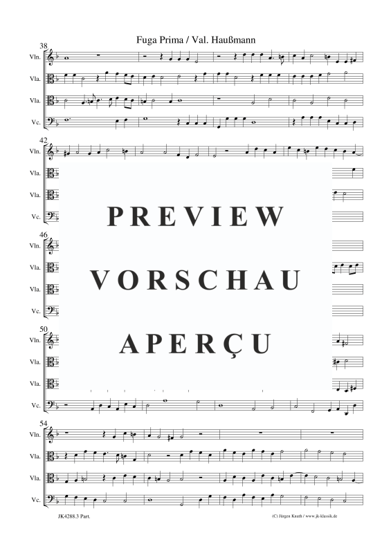 Produktgalerie: Seite 4 von 11 Fuga Prima, , Streicher Ensemble Violine, 2x Viola und Violoncello