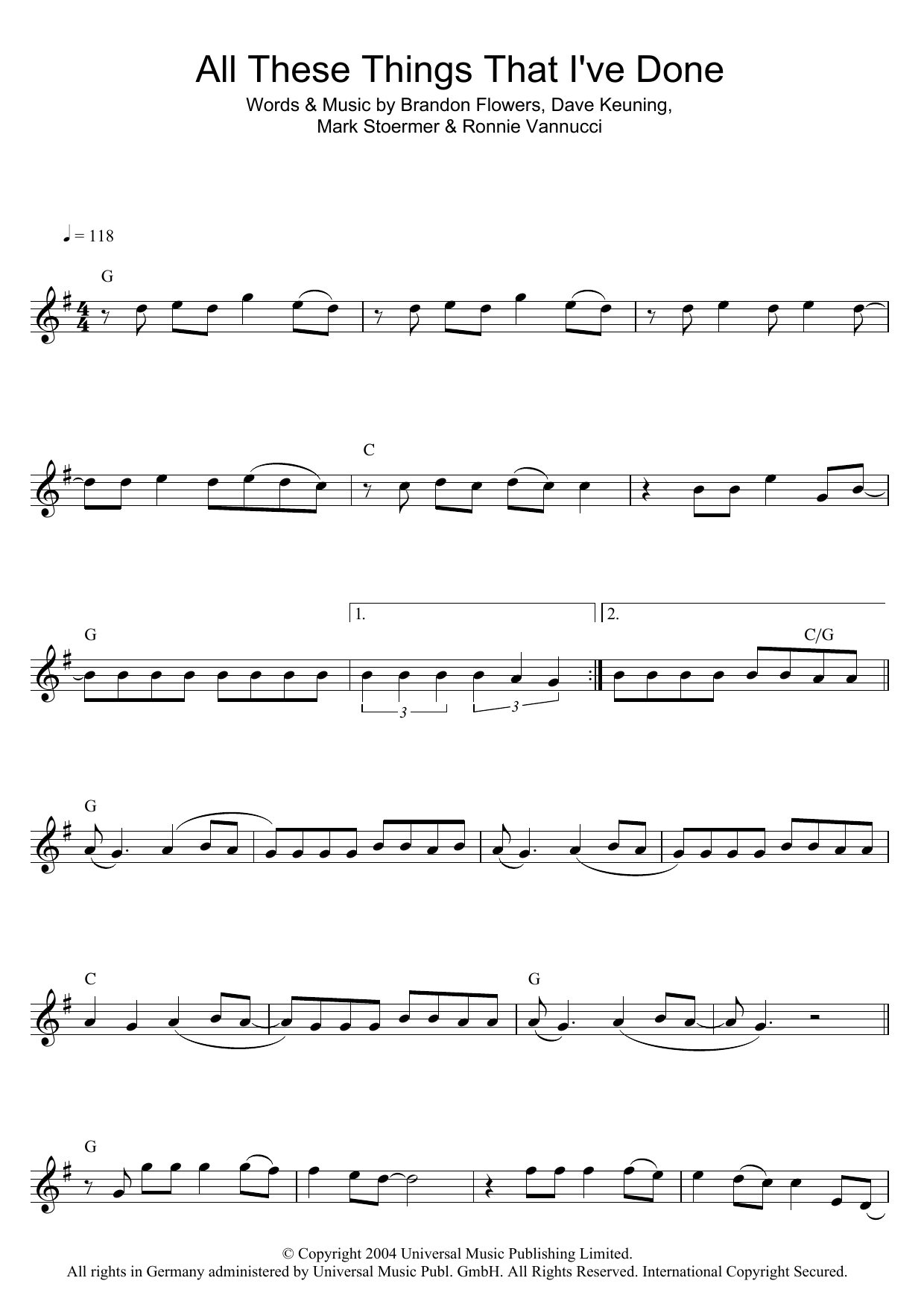 Product gallery: Page 1 of 1 All These Things That I've Done, The Killers