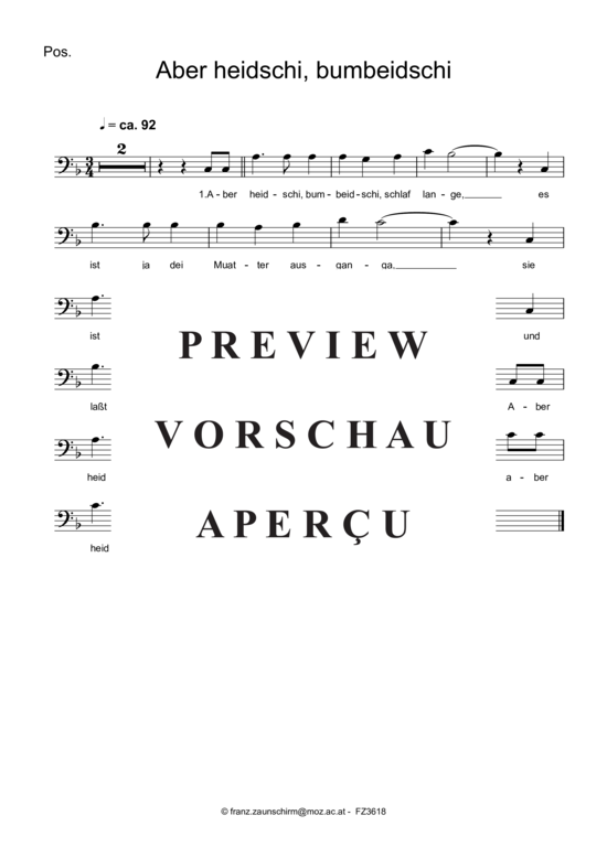 Product gallery: Page 4 of 5 Aber heidschi bum beidschi , , (Posaune + Klavier)