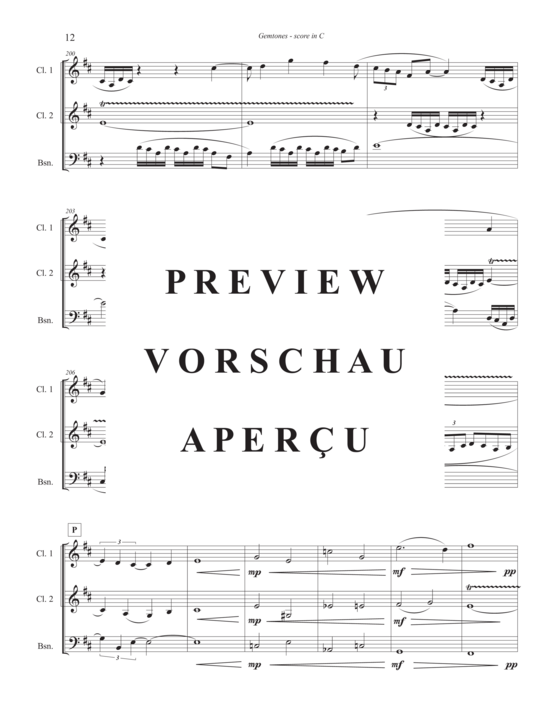 Product gallery: Page 15 of 21 Gemtones , , (2 clarinets and bassoon/bass clarinet)