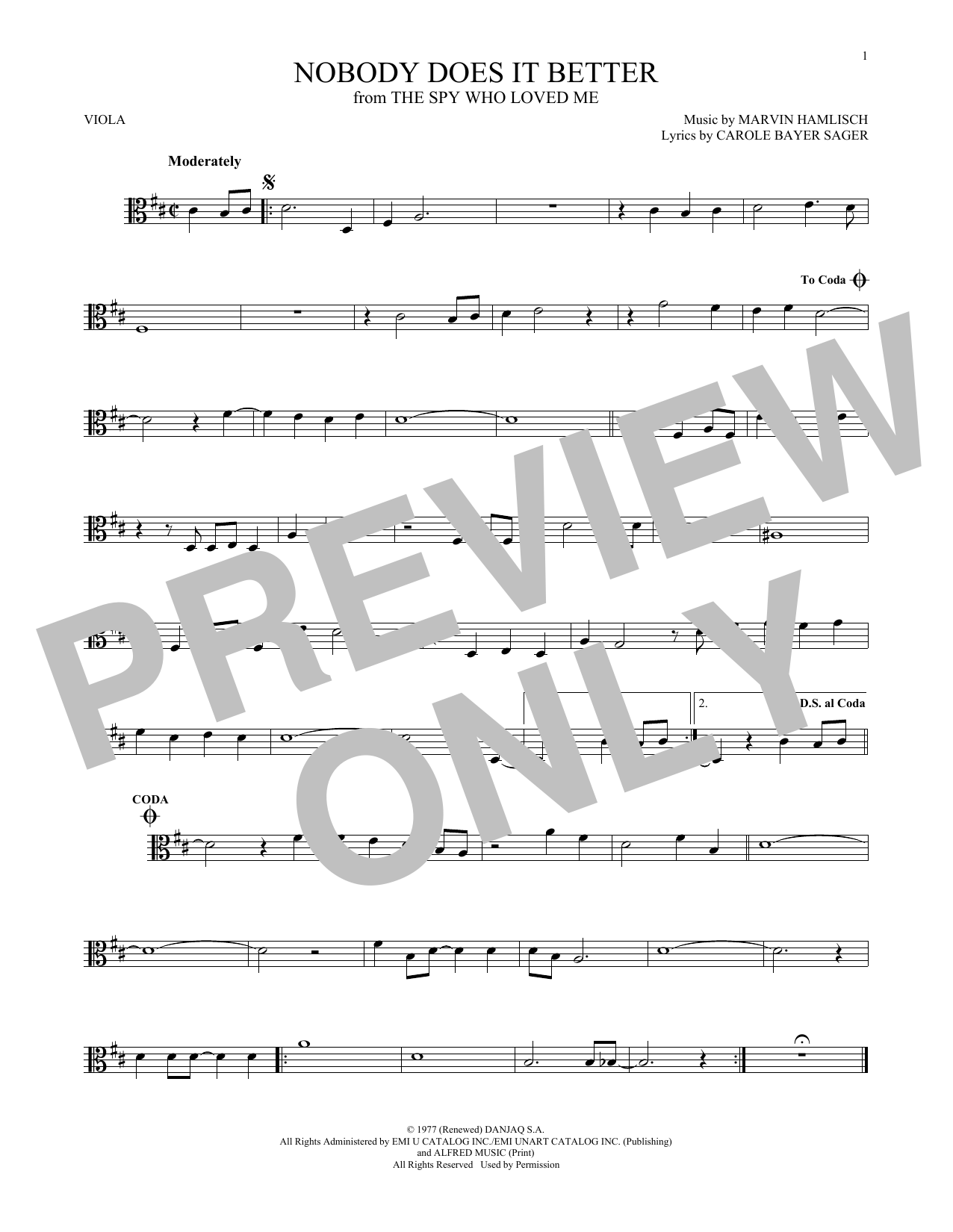 Product gallery: Page 1 of 1 Nobody Does It Better, Carly Simon